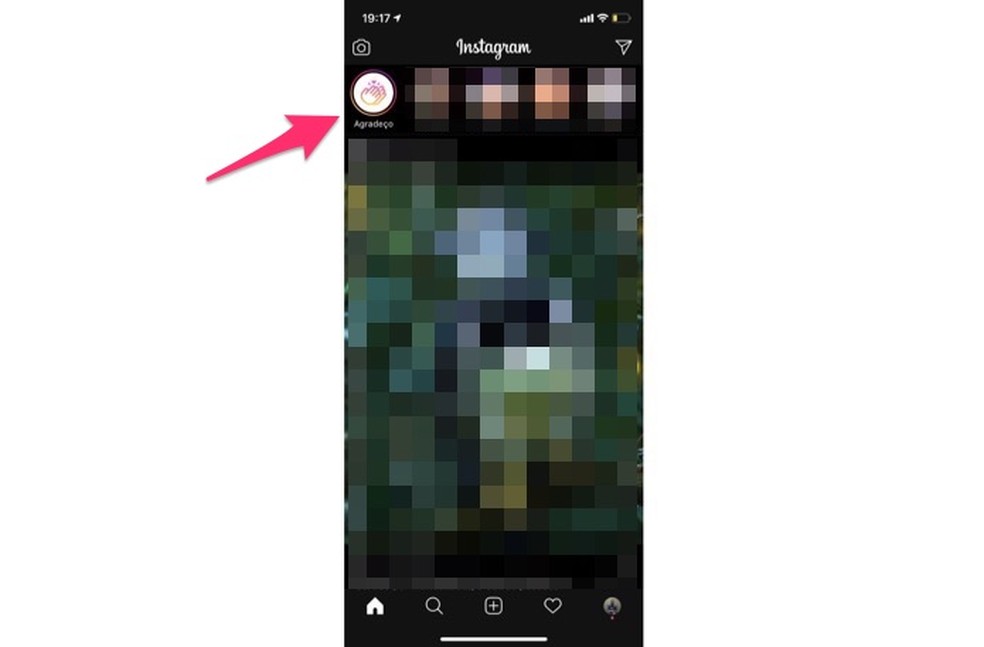 When to view posts that use the "Hora de Graças" sticker from Instagram Photo: Reproduo / Marvin Costa