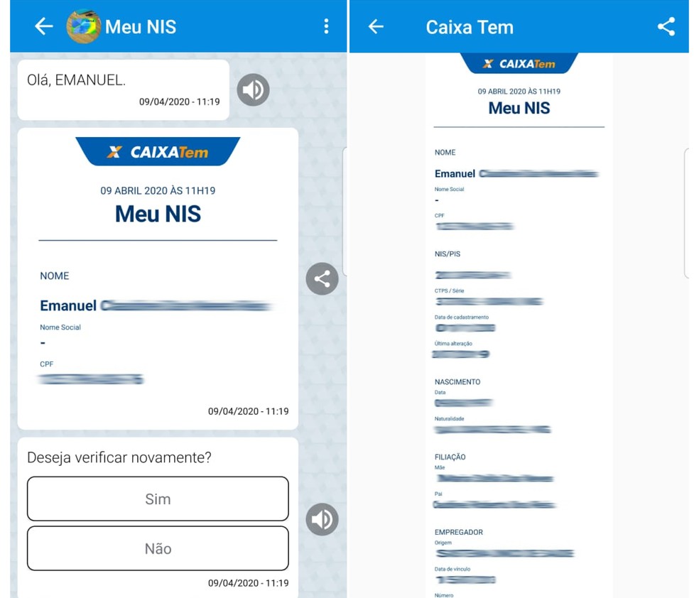 How to consult the NIS number? CAIXA Tem app allows you to check the Social Identification Number Photo: Reproduo / Emanuel Reis