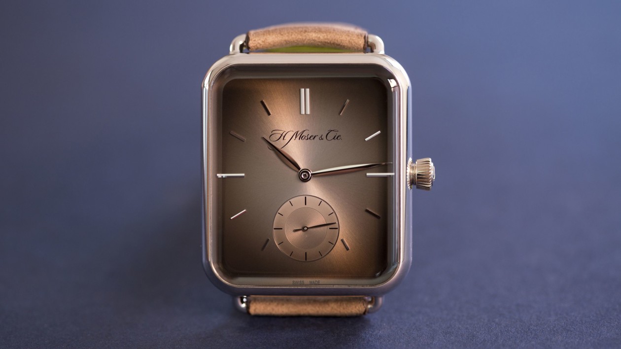 Swiss watch maker creates a mechanical Apple Watch clone