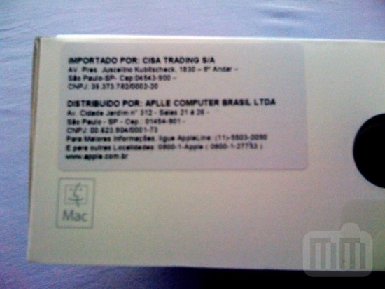 Apple Brazil label