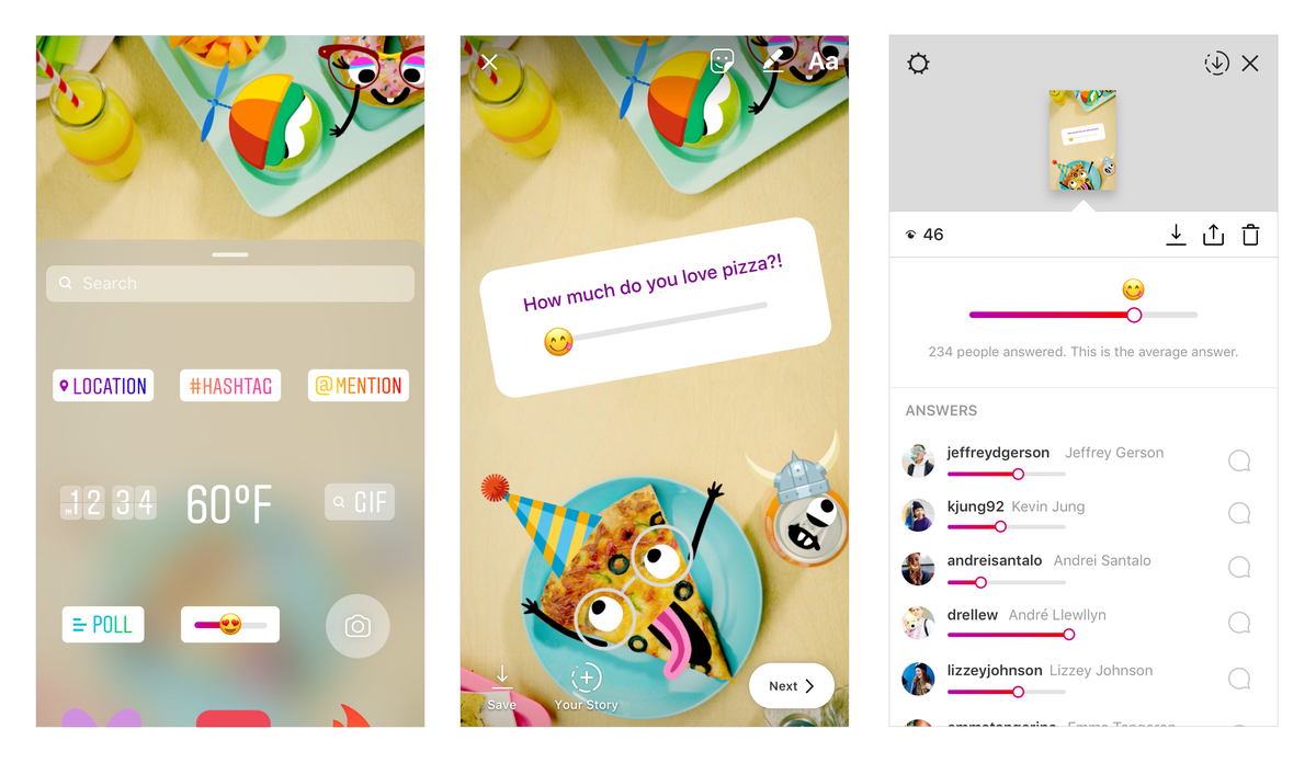 Instagram Stories gets slidable emoji for more interactive polls | Social networks