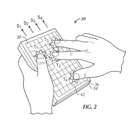 Apple touch keyboard patent for tablet