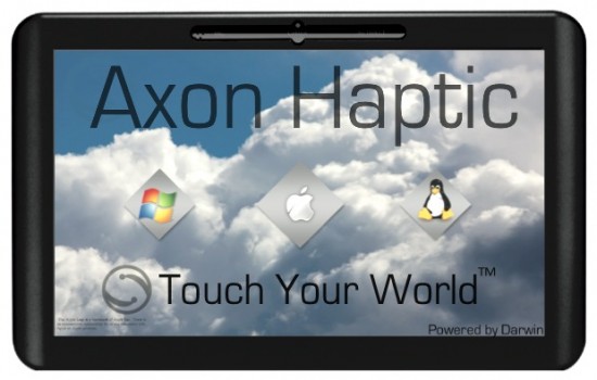 Axon Haptic, tablet with Mac OS X