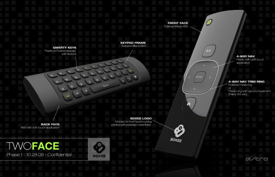 Boxee presents remote control with QWERTY keyboard for its Box