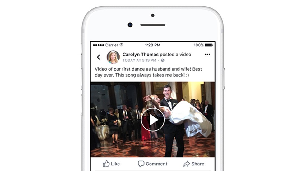 Facebook allow to include famous songs in videos of the feed Foto: Divulgao / Facebook
