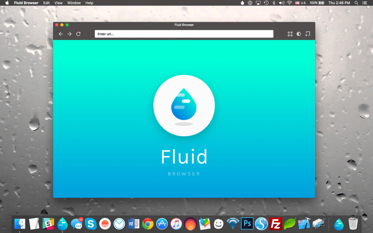 Fluid is a Mac browser with a transparent window that is always above everything