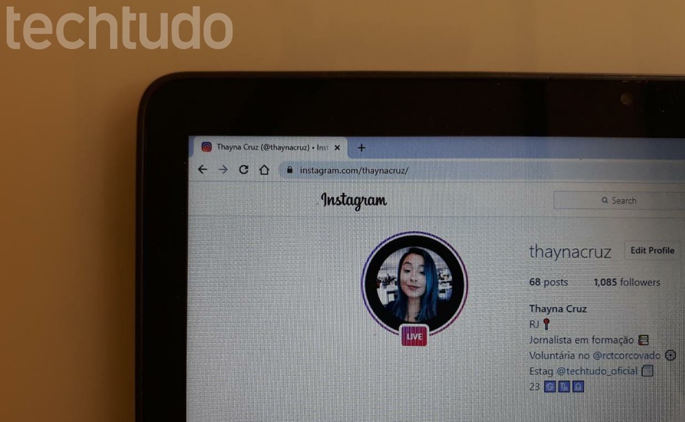 Instagram starts testing the visualization of lives on the PC Photo: Thayna Cruz / dnetc