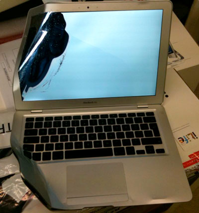 MacBook Air vs. bus; round one, fight! (NAPPS)