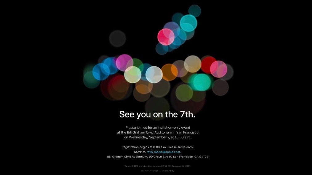 Now it's for real: Apple invites press to September 7 special event