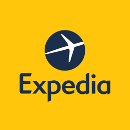 Expedia app icon: hotels, flights and cars
