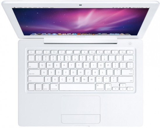 White MacBook viewed from above