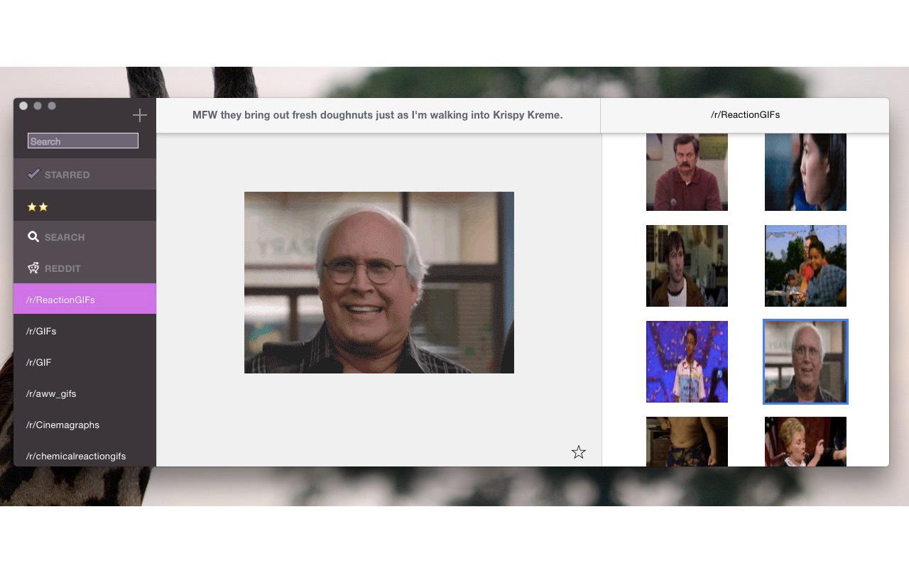 Search for GIFs of all kinds with this free utility for Mac