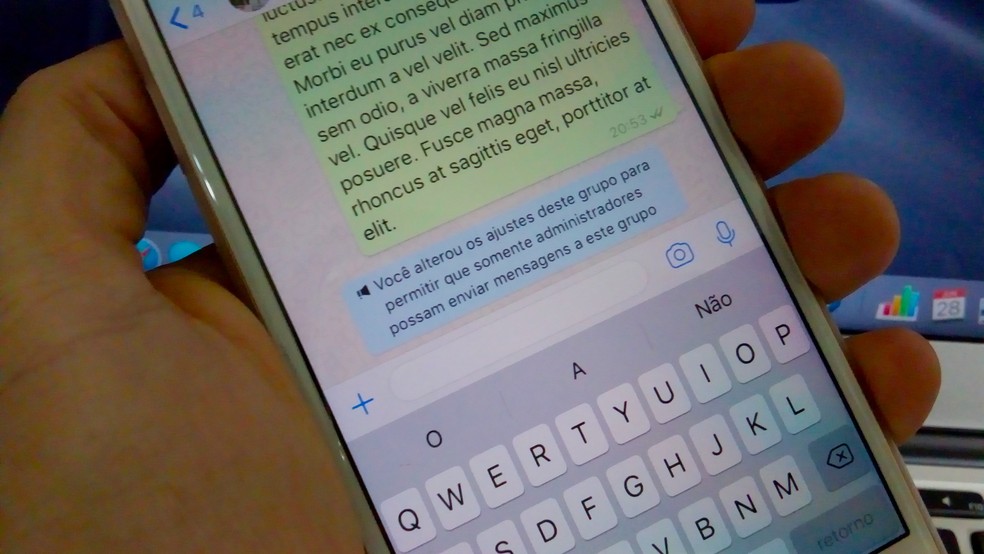 Learn to restrict the sending of messages in WhatsApp groups Photo: Helito Bijora / dnetc