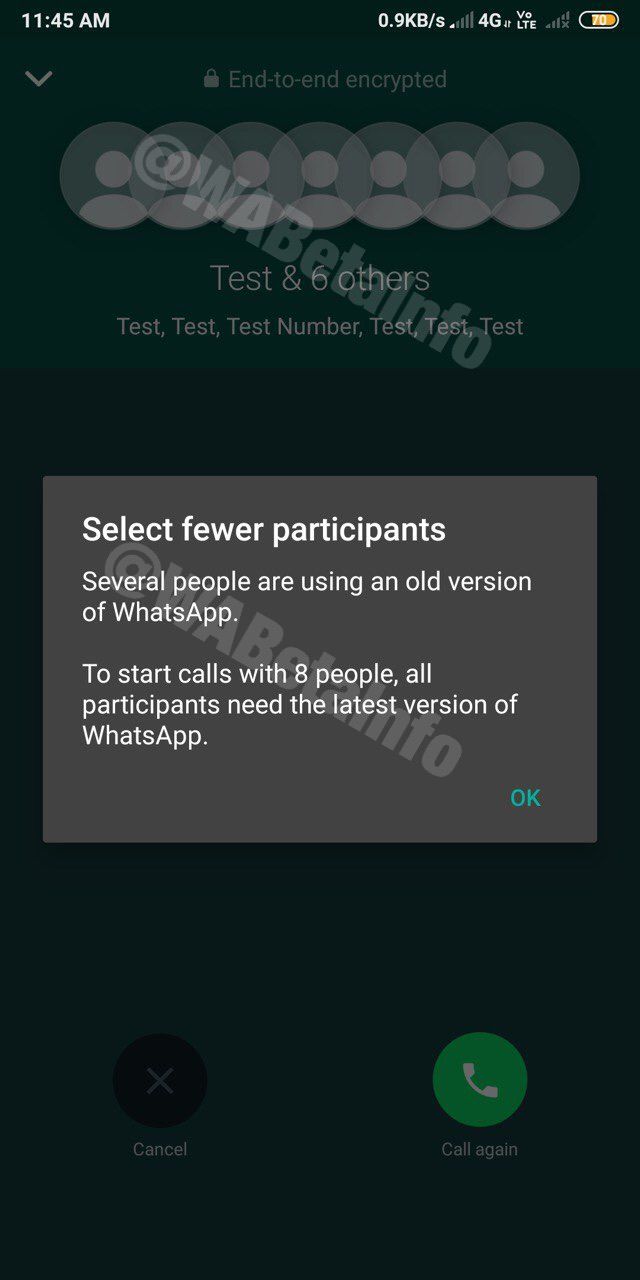 WhatsApp to allow group video calls to 8 participants soon