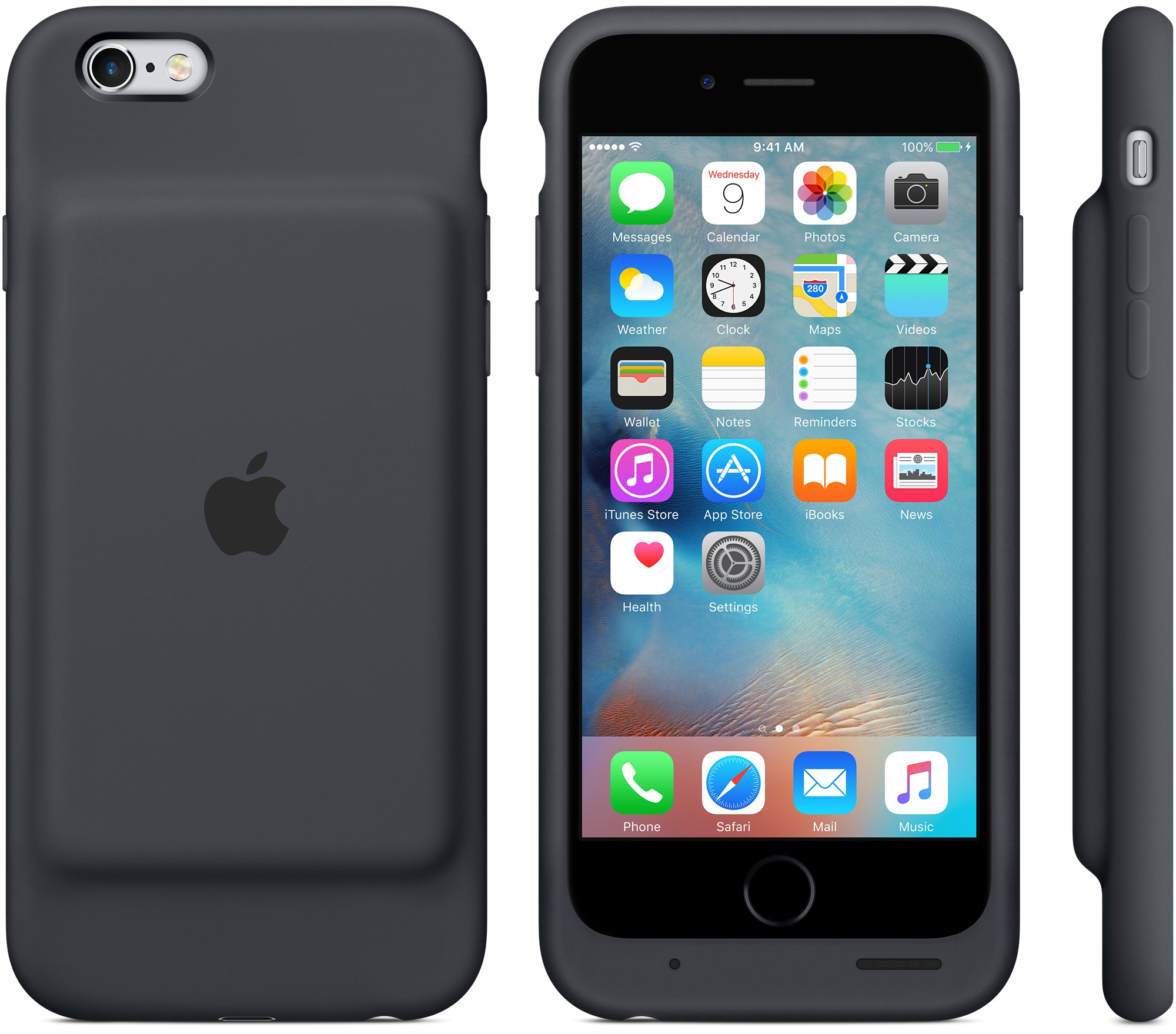 iPhone 6s Smart Battery Case - Charcoal Gray