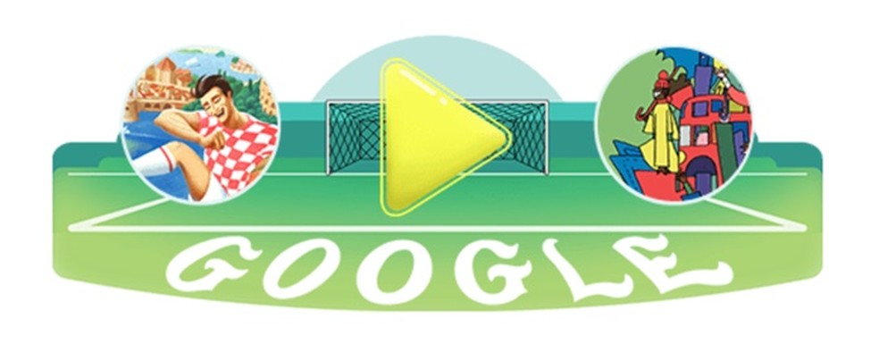 Crocia and England win Google Doodle this Wednesday (11) Photo: Reproduo / Google