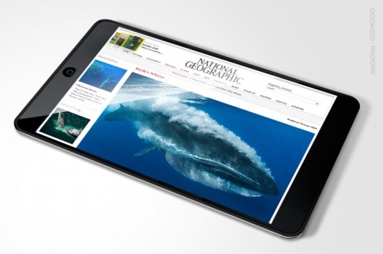 Apple tablet with National Geographic