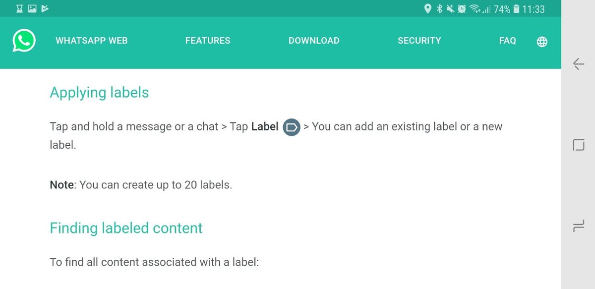 WhatsApp prepares tags to categorize messages and conversations | Social networks