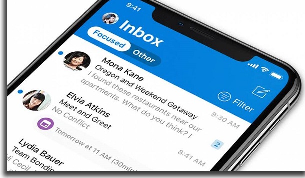 microsoft outlook app mobile email