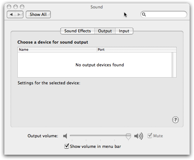 Problems with your Mac's audio output? Do you see the message “No output device found”? Follow these instructions
