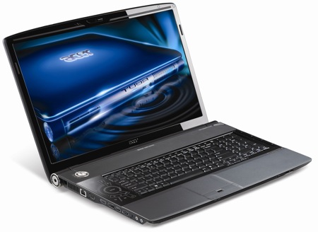 Acer launches notebook with Core 2 Quad processor and 18-inch screen