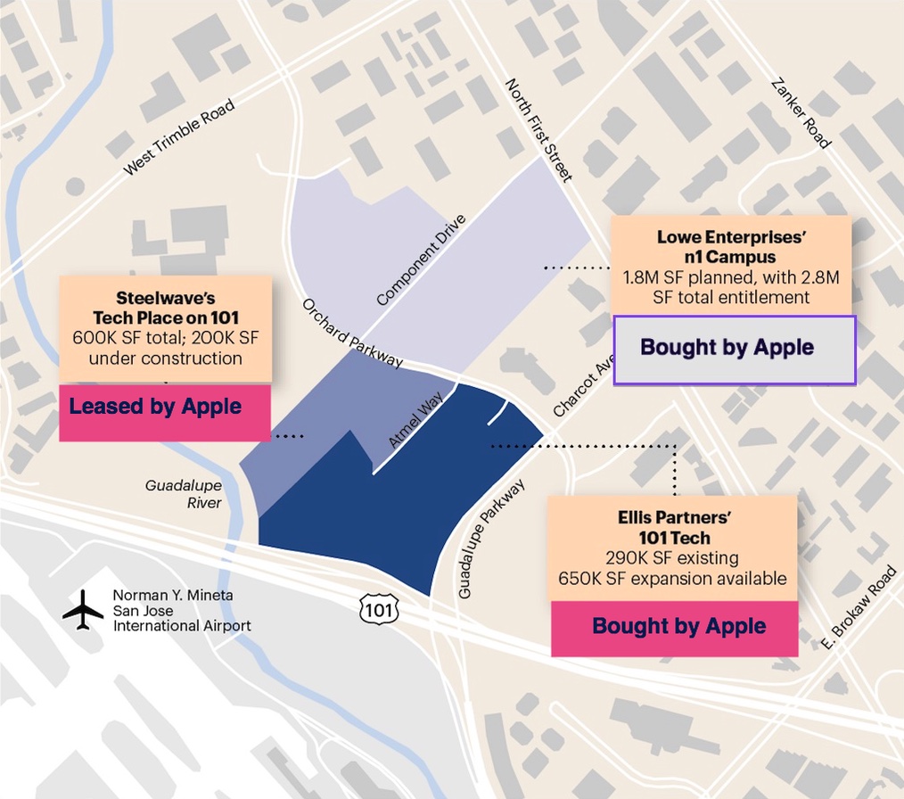 Apple could build a new campus in San Jose even bigger than the “spaceship” (Apple Campus 2)