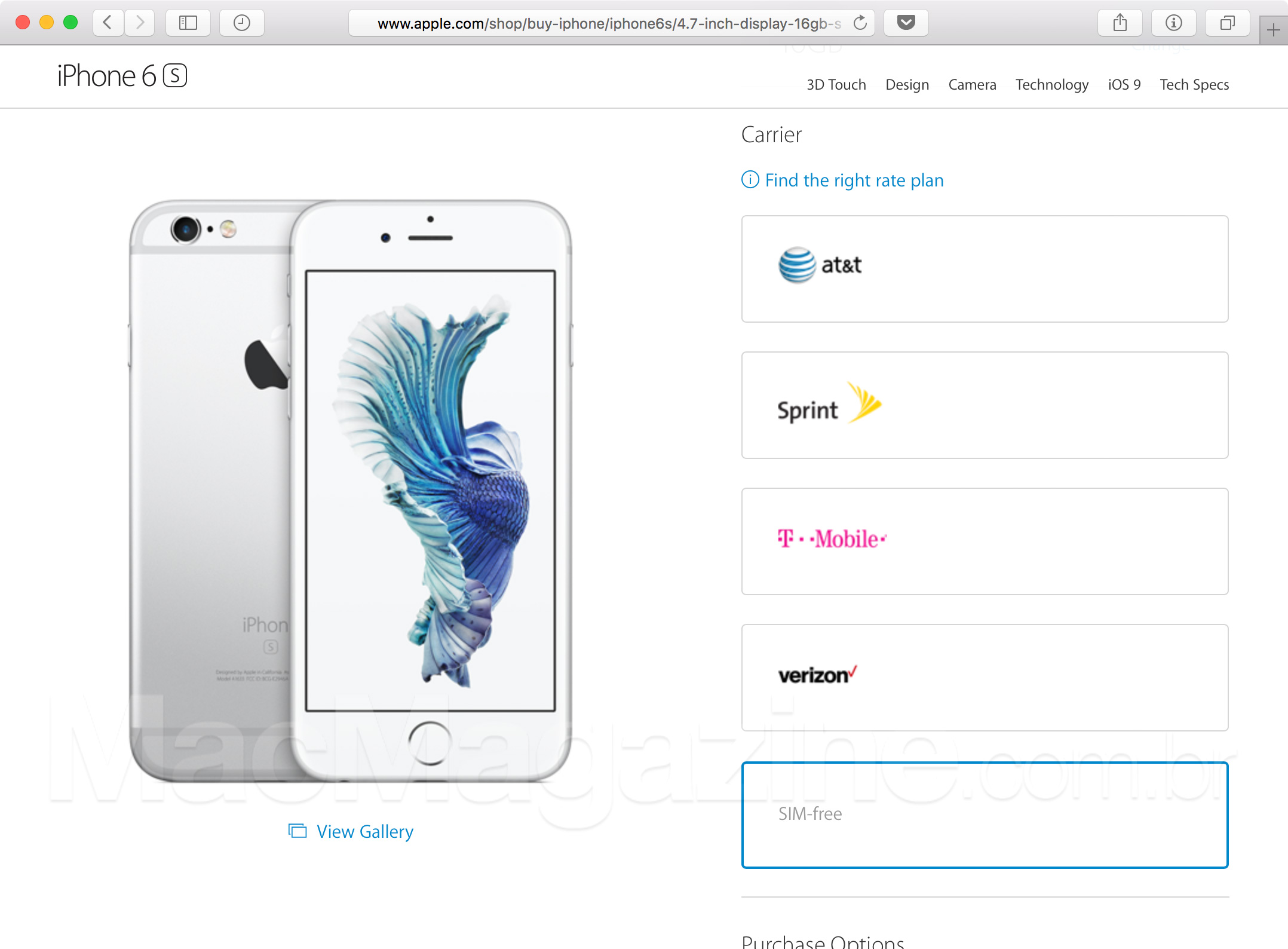 Apple starts selling iPhones 6s / 6s Plus unlocked "pure" in the US, but Brazilians should not choose them