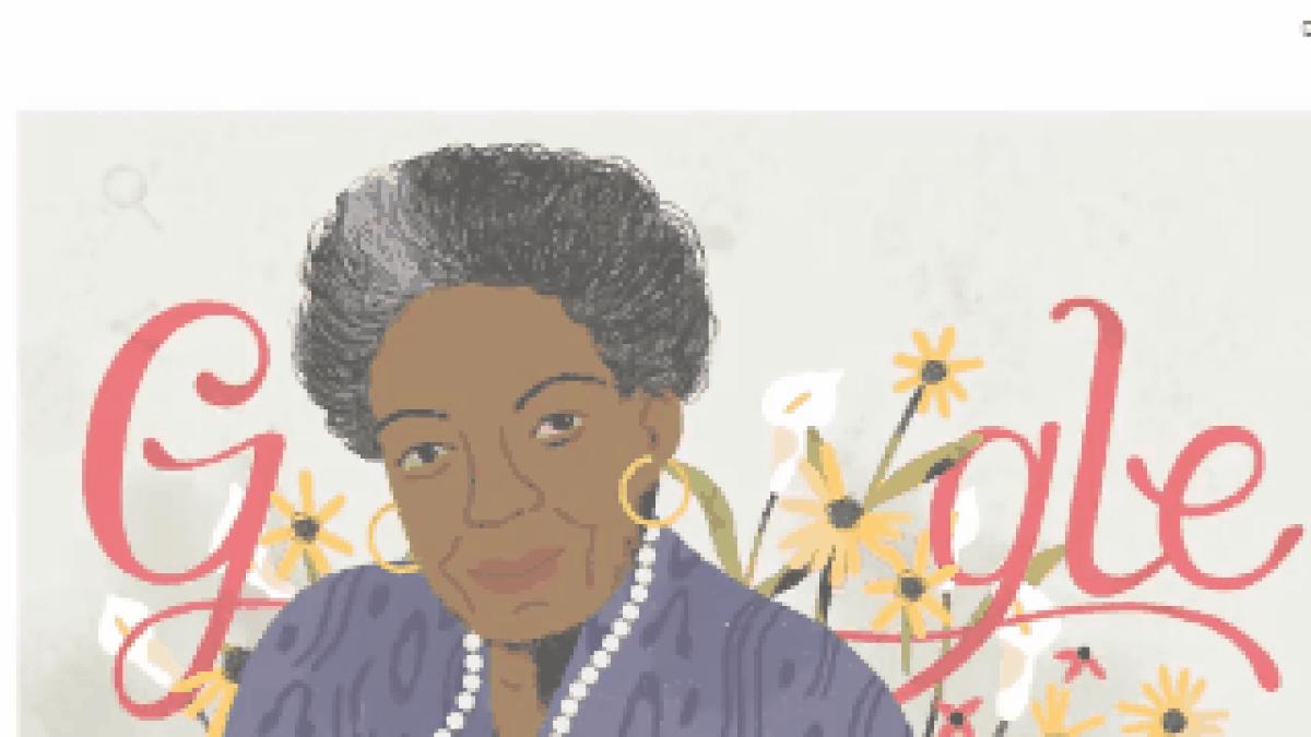 Maya Angelou's 90th birthday celebrated with Google Doodle | Internet