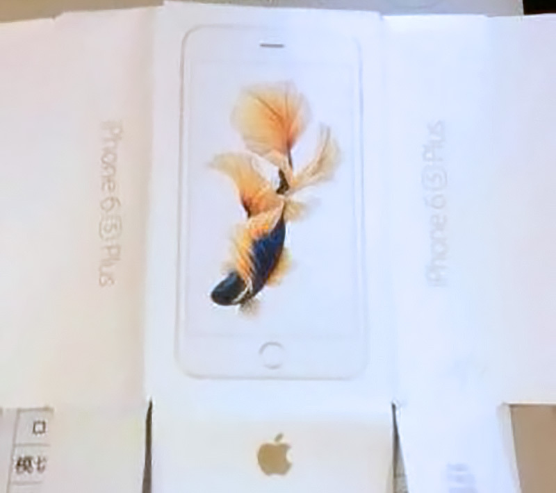 IPhone 6s alleged packaging