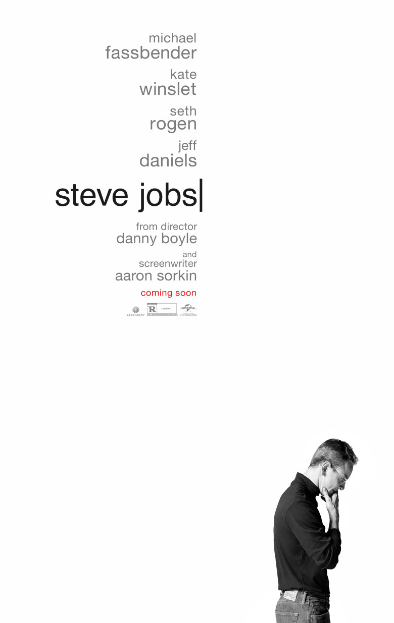 See the official “Steve Jobs” poster; film should debut in Brazil only in January 2016