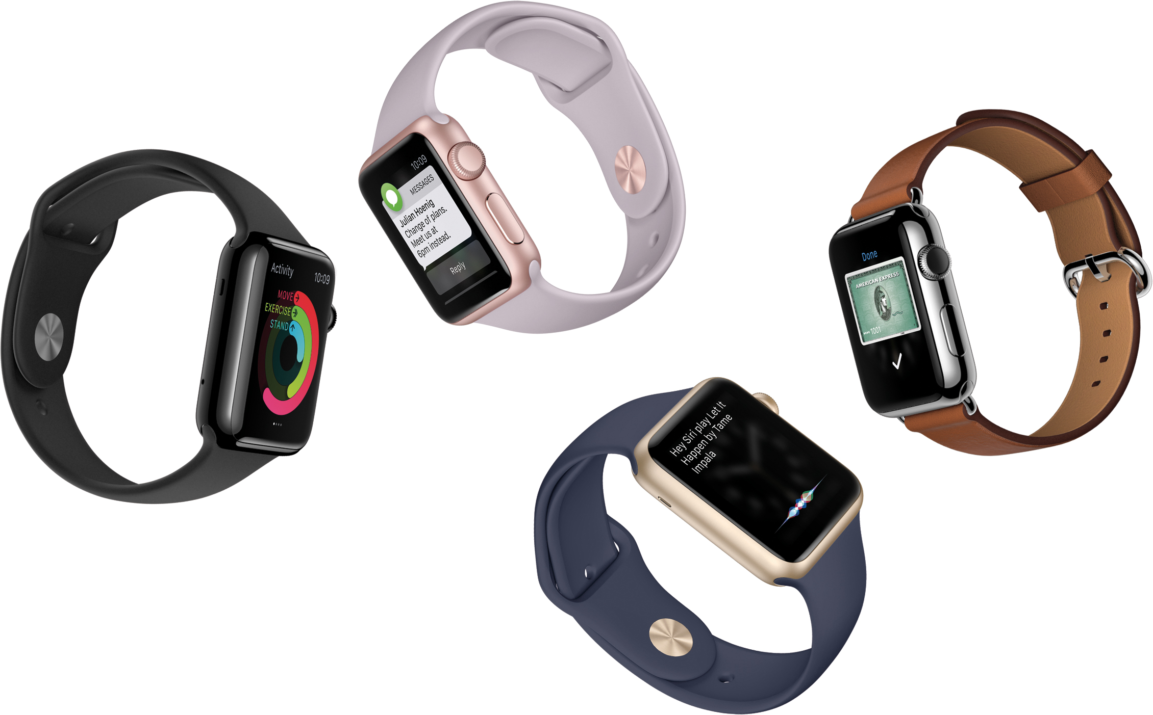 Special event: new Apple Watches are launched, with new bracelet options!