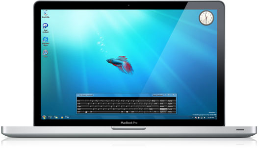 Windows 7 beta running (and fine) on MacBook Pro unibody
