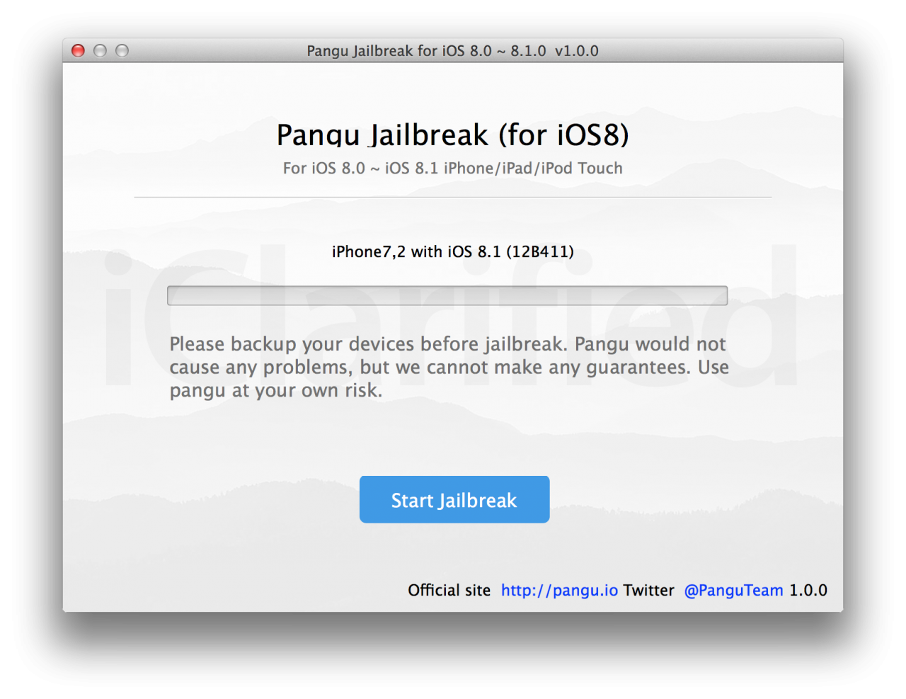 PanGu jailbreak tool, compatible with iOS 8, is now also available for Mac