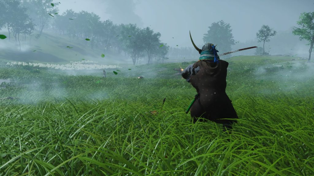 Jin defends himself against a Mongol archer.