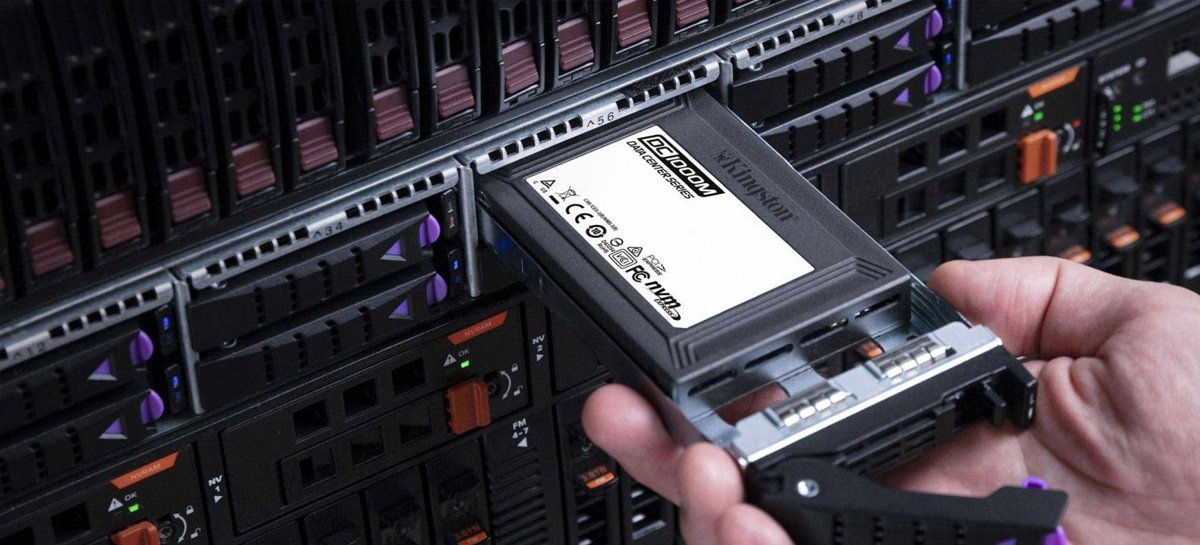 Kingston começa envios do SSD DC1000M de 7.68TB para data centers