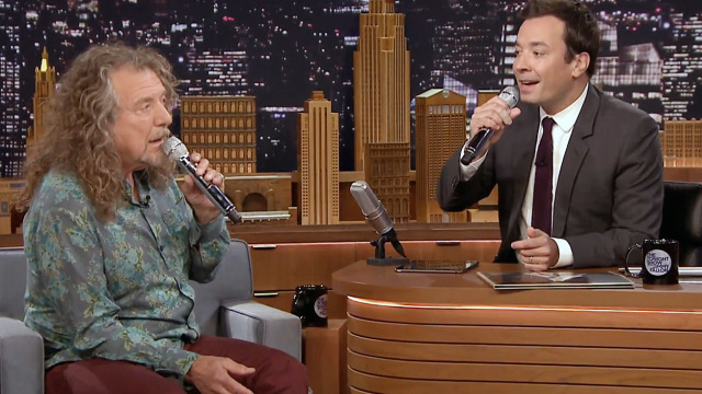 ↪ Nice video of the day: Jimmy Fallon and Robert Plant duet singing with an iPad app