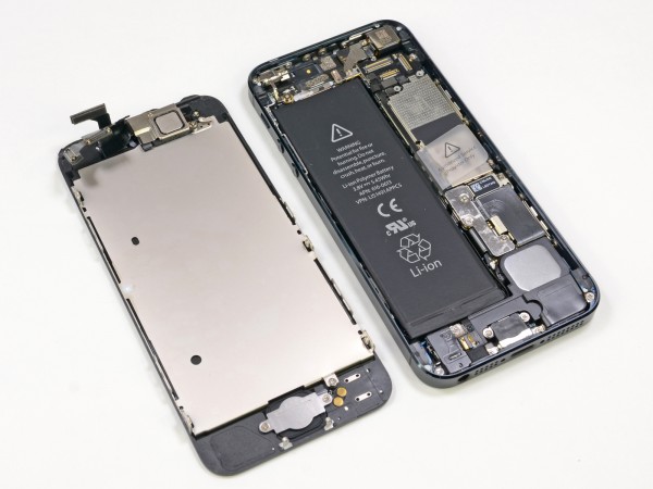 iPhone 5 disassembled by iFixit