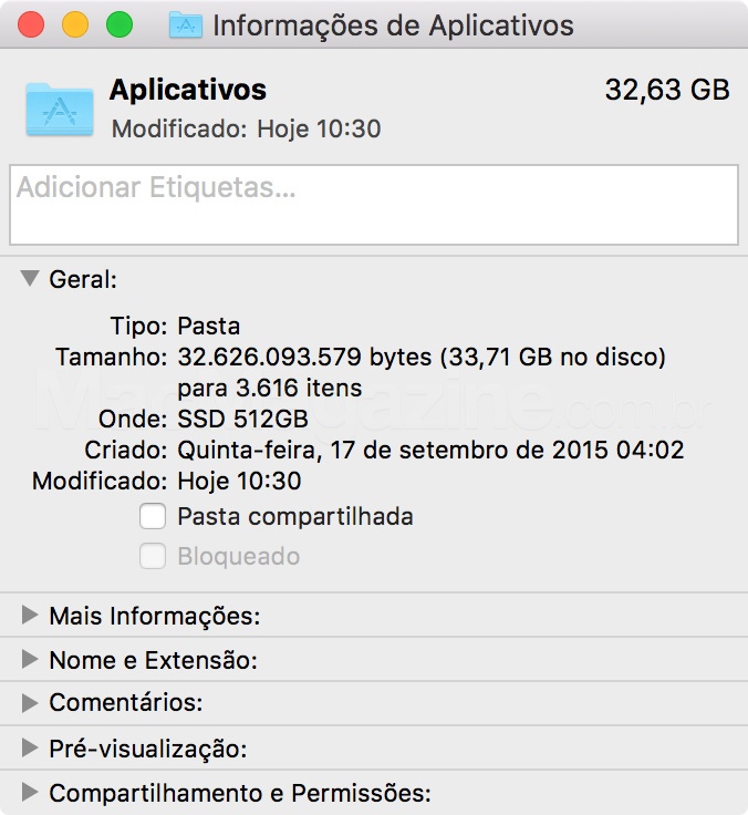 OS X Applications folder
