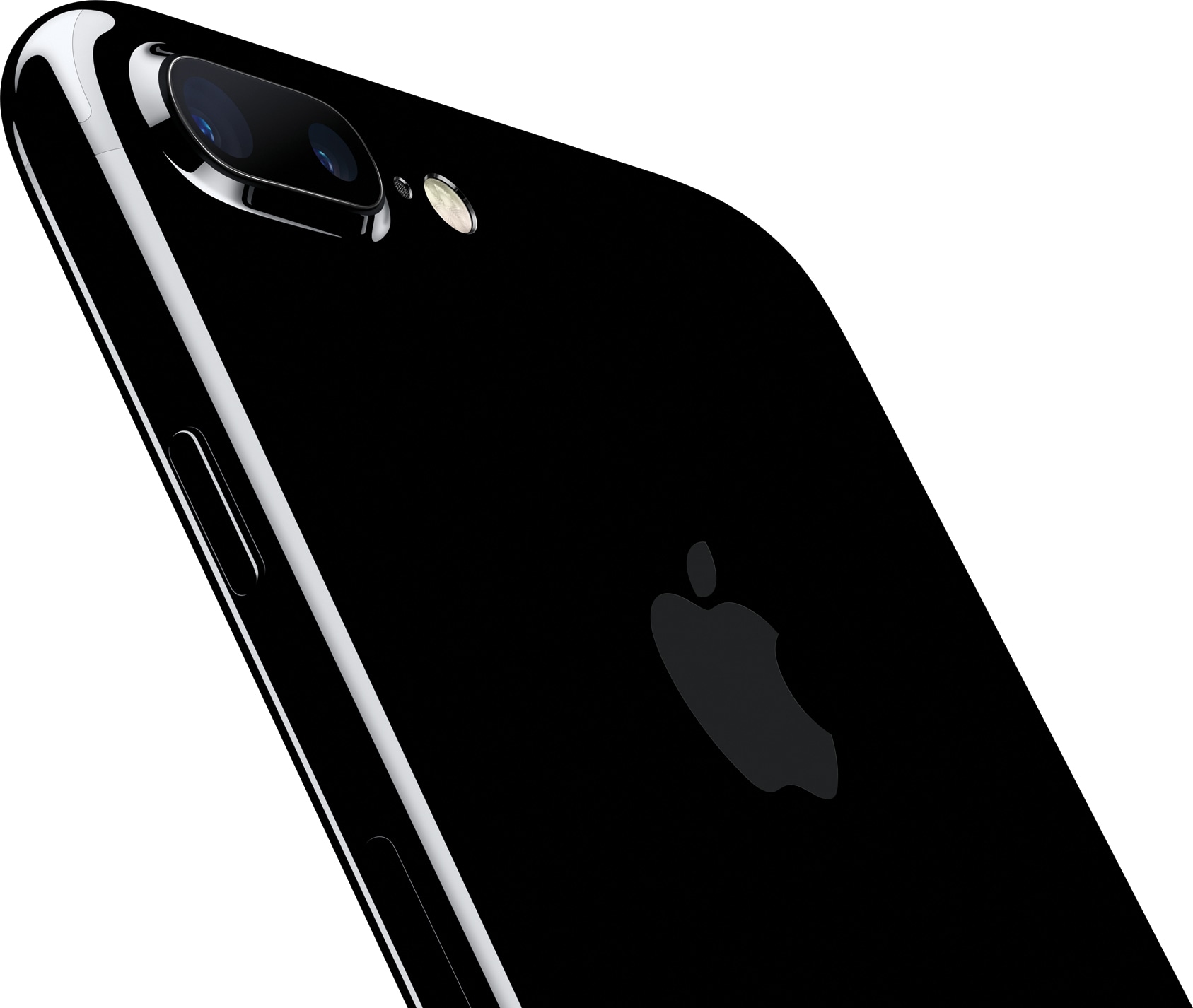iPhone 7 Plus jet black tilted back