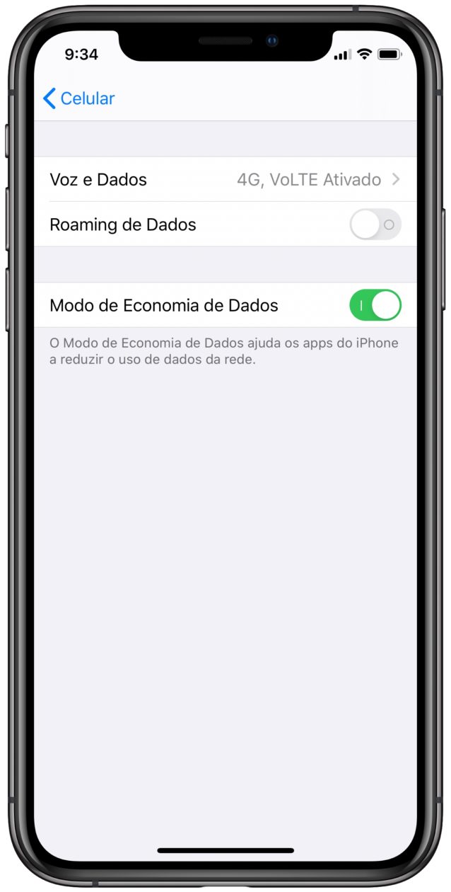 Data saving in iOS 13