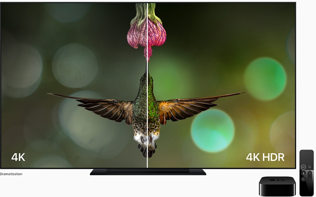 4K and HDR compared to Apple TV 4K