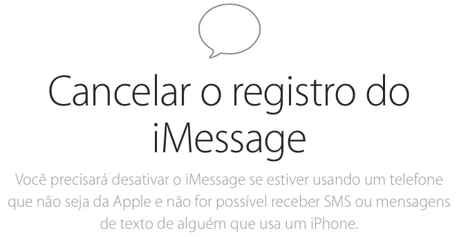 Unsubscribe iMessage