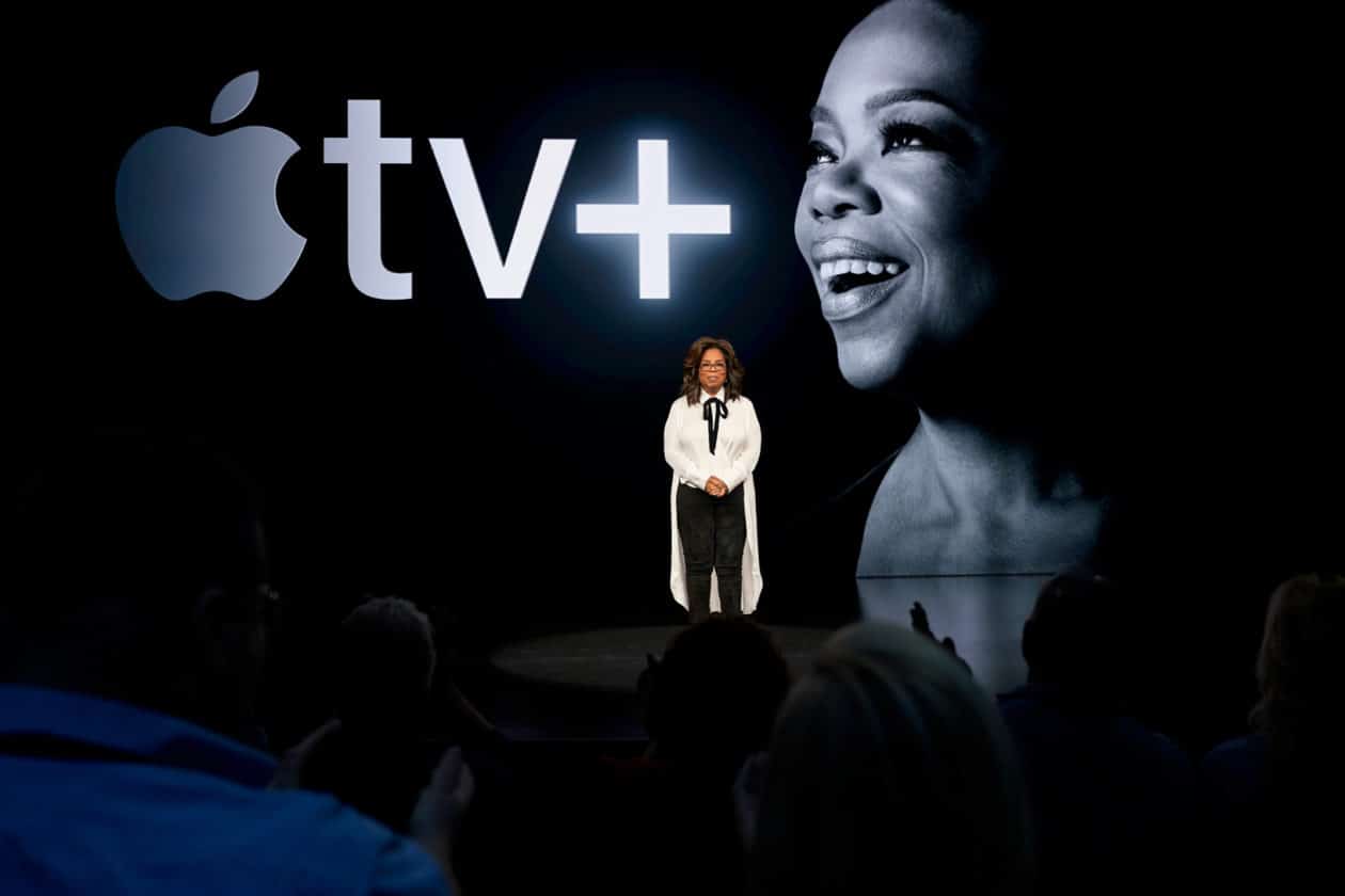 Oprah during Apple TV + presentation