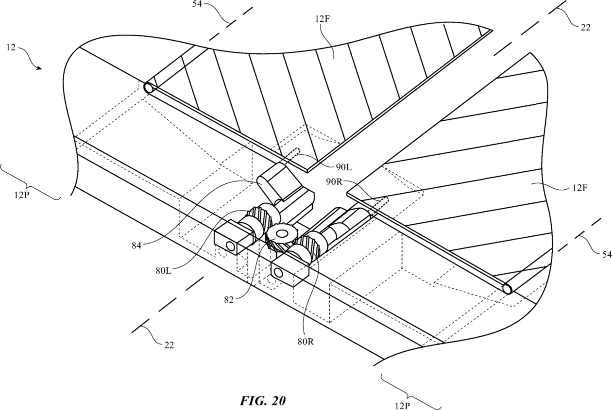 Apple patent covering folding screen
