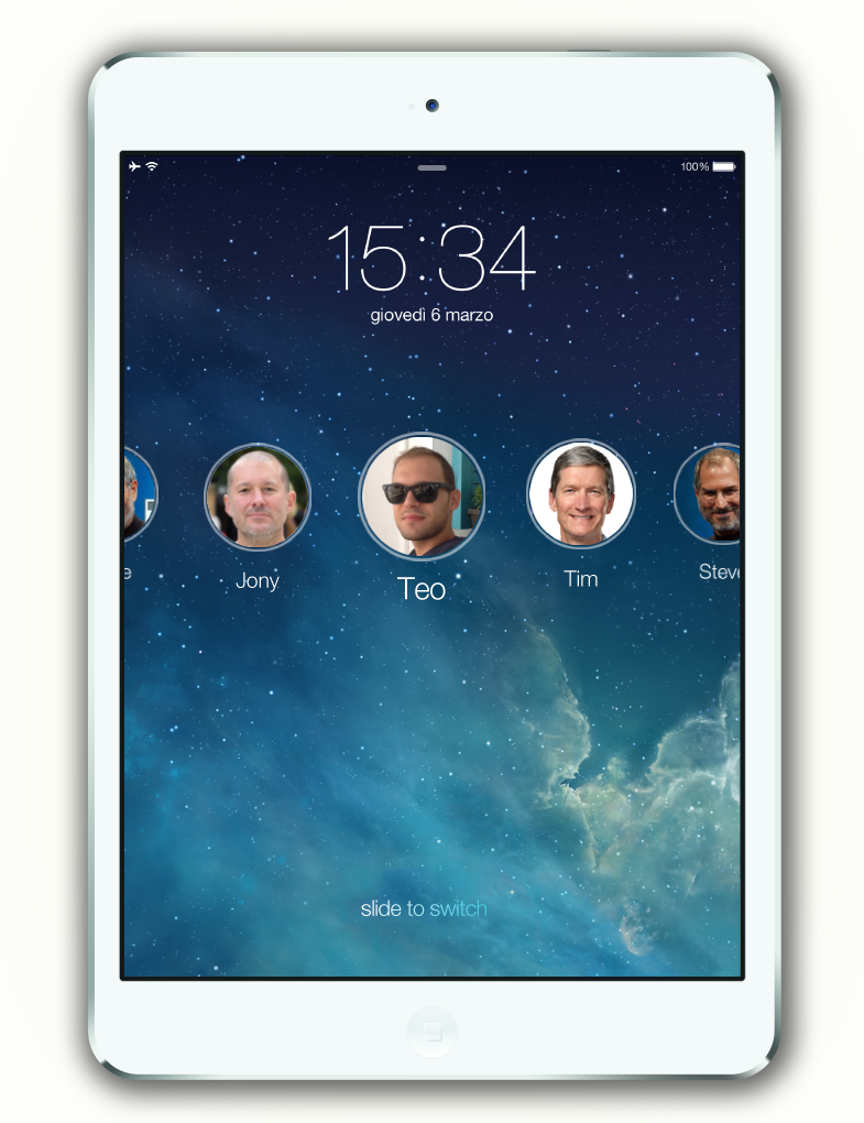 Multiple users concept for iOS / iPads - Teo Maragakis