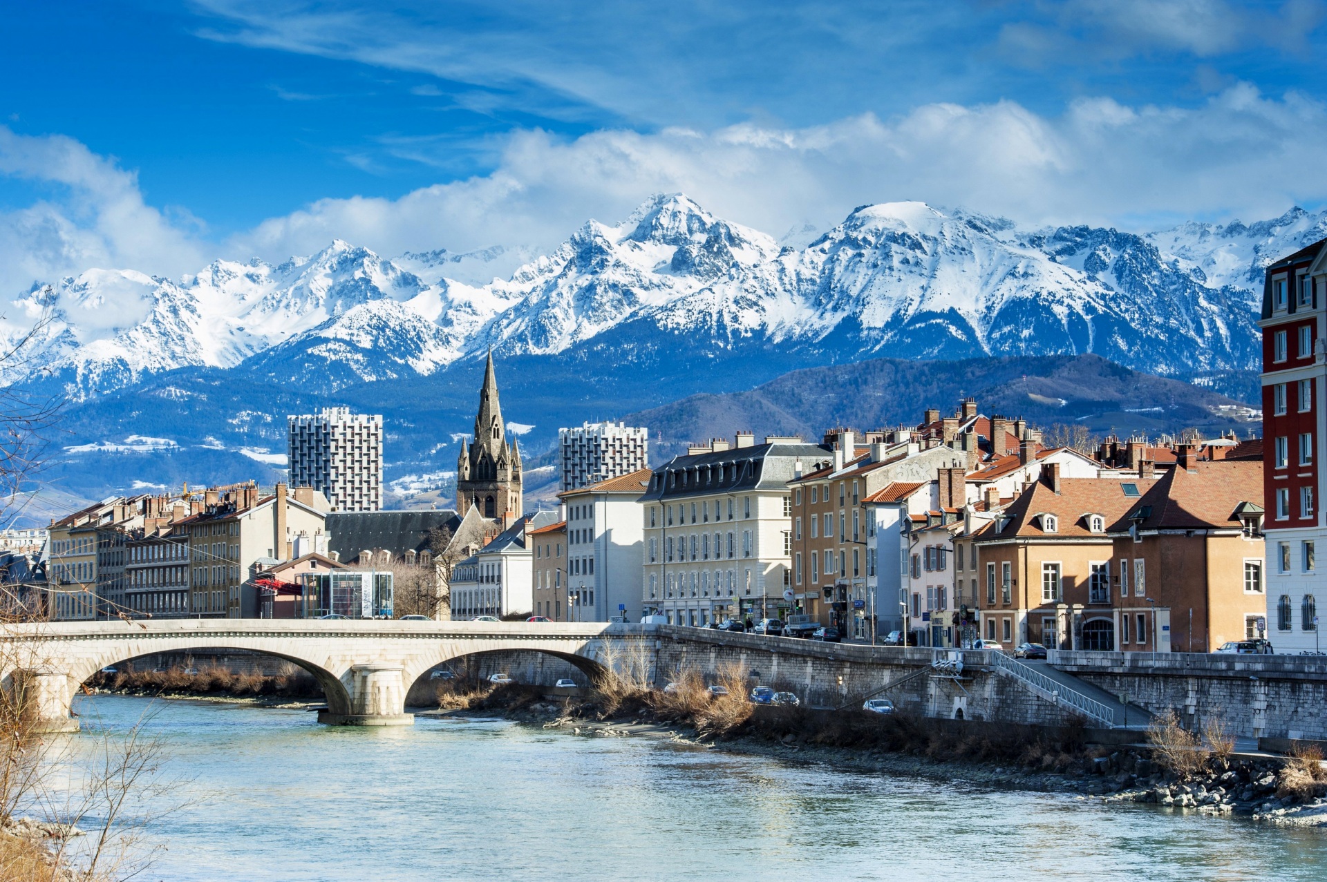 Grenoble city in France