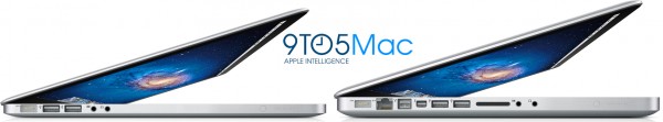 Thinner new MacBooks Pro mockup