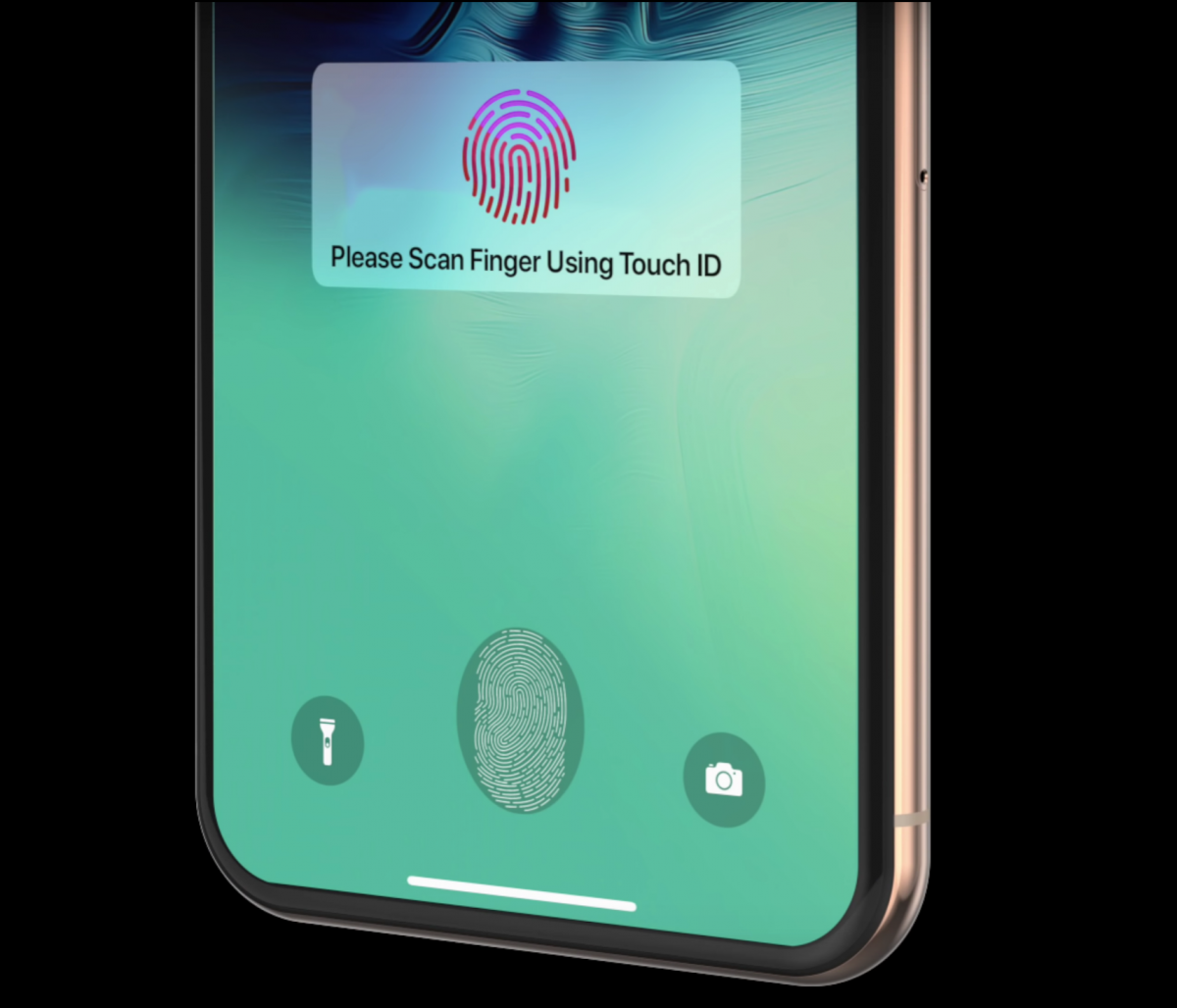 Touch ID on the screen