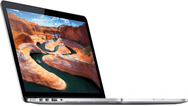 13-inch MacBook Pro with front and angled Retina display