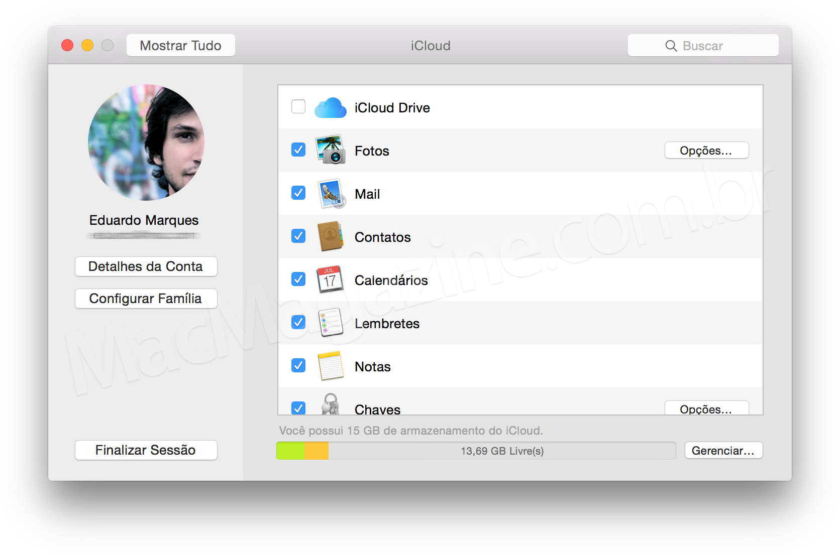 OS X Yosemite screenshot
